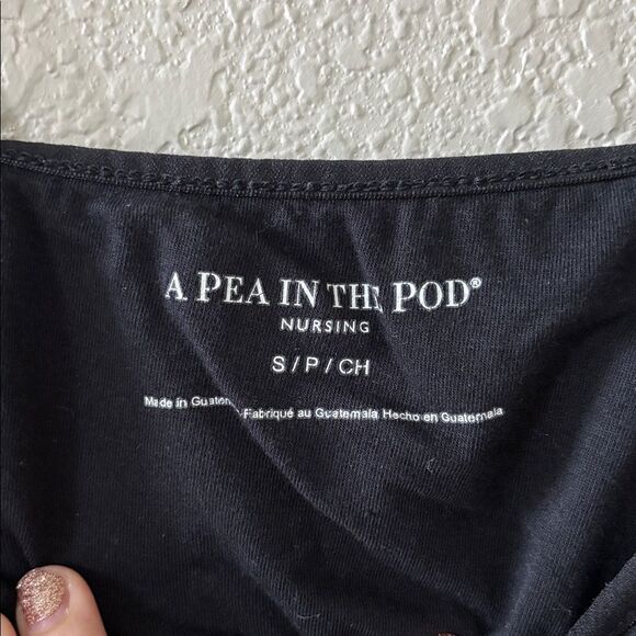 A PEA IN THE POD Black Basic Nursing Bra Tank size S - Picture 3 of 4